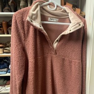 Impressions half snap Sherpa jacket